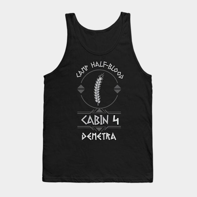 Cabin #4 in Camp Half Blood, Child of Demetra – Percy Jackson inspired design Tank Top by NxtArt